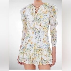 Generation Love‎ Floral Ruffle Mini Dress Women's Size  XS